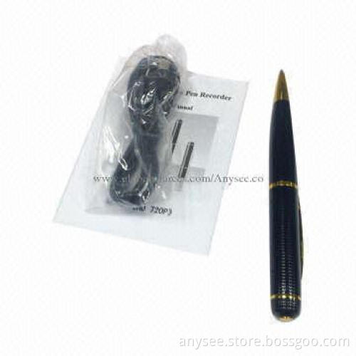 HD 720P Spy Camera Pen, OEM and ODM Services Welcomed